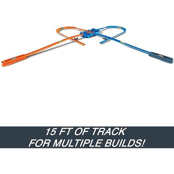 NWT Mattel Hot Wheels Track Builder Deluxe Stunt Box Playset w/ Car – 25 Pieces - Picture 5 of 5